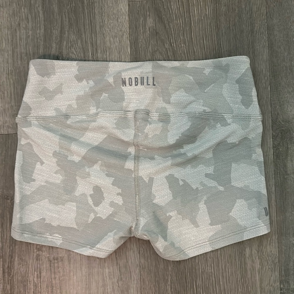 No Bull white camo biker shorts